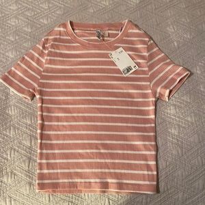 Pink stripes shirt